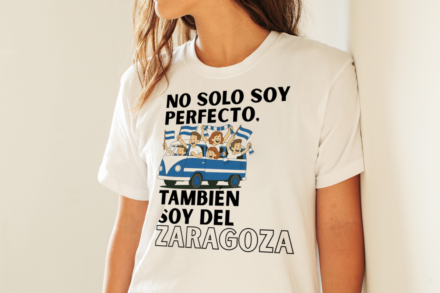 Camiseta No Solo Soy Perfecto, También Soy Del Zaragoza