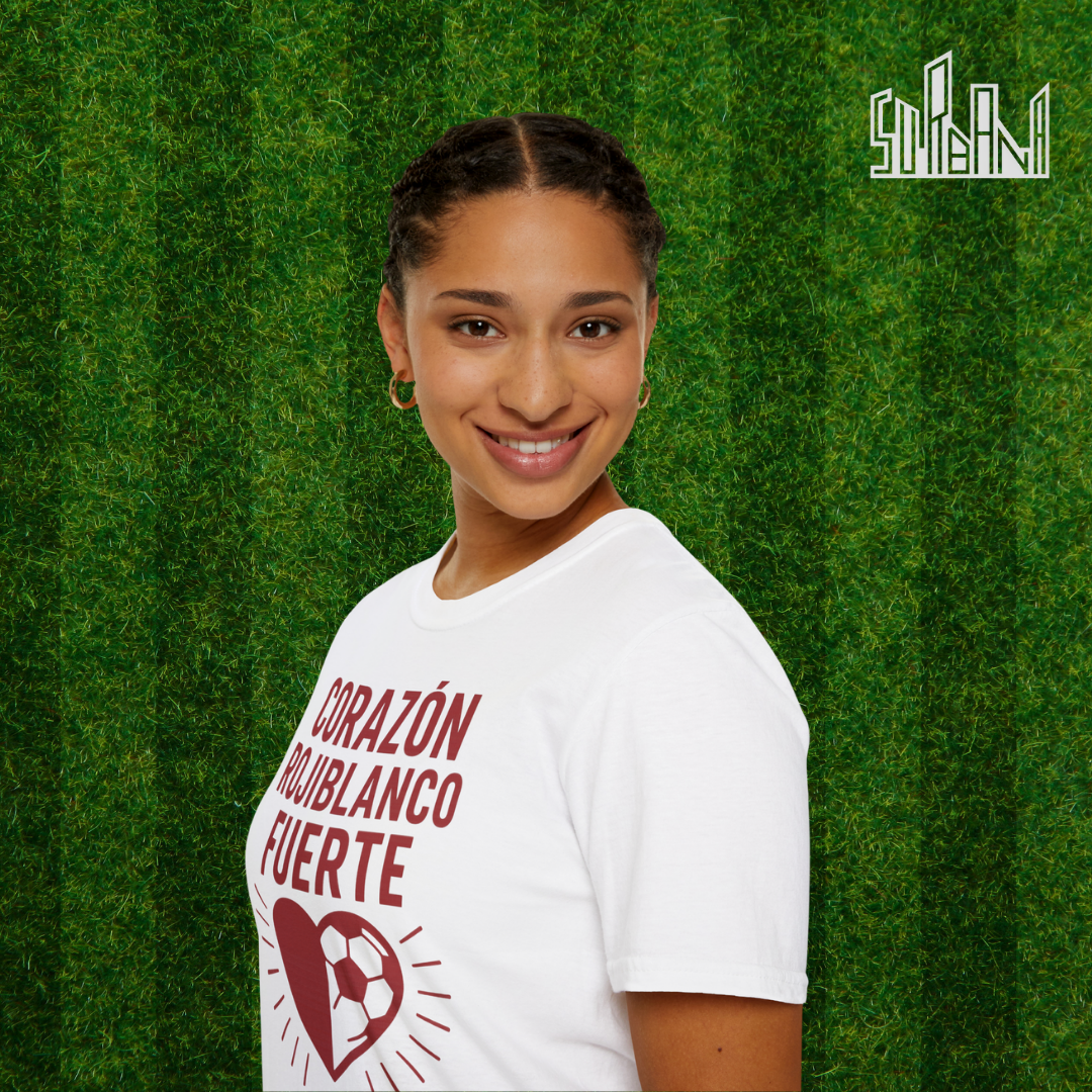 Camiseta Corazón Rojiblanco Fuerte